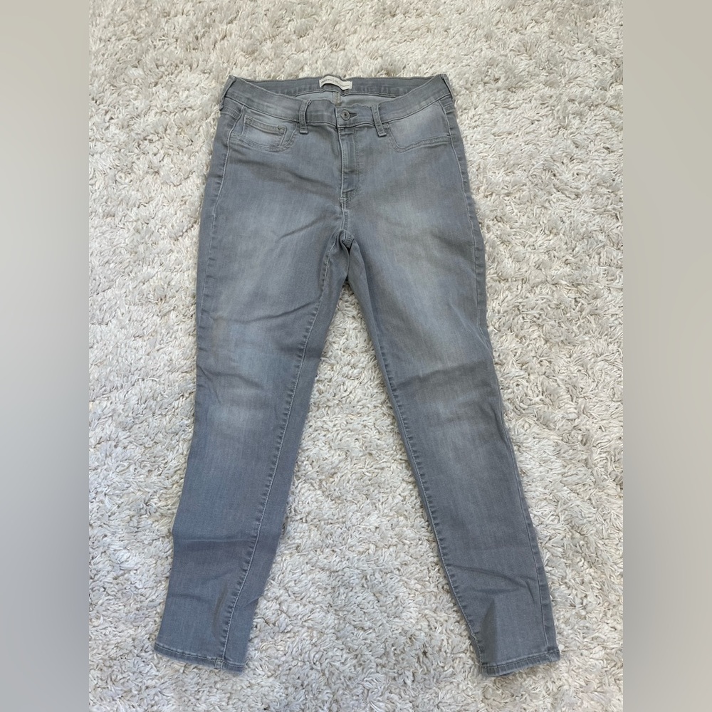 Gap. Grey washed denim leggings.  Size 31 Regular